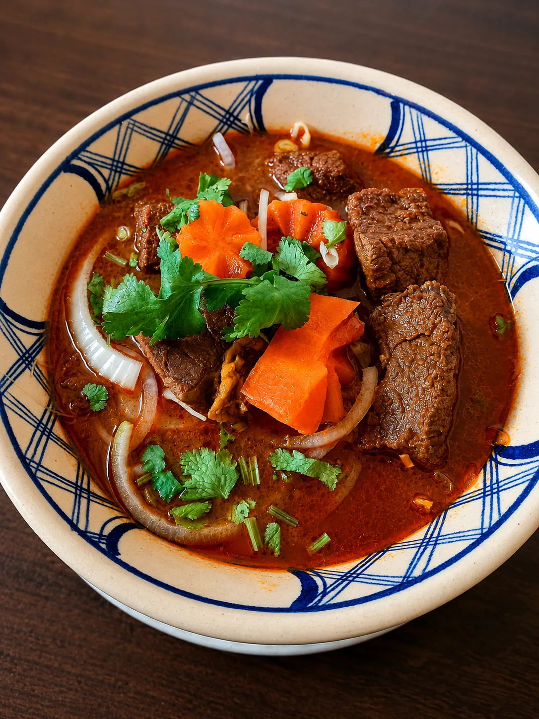 A bowl of beef and vegetables at Saigon Sister Riccarton
